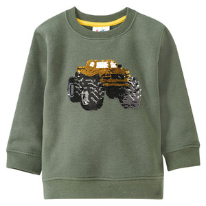 Jungen Sweatshirt mit Wendepailletten