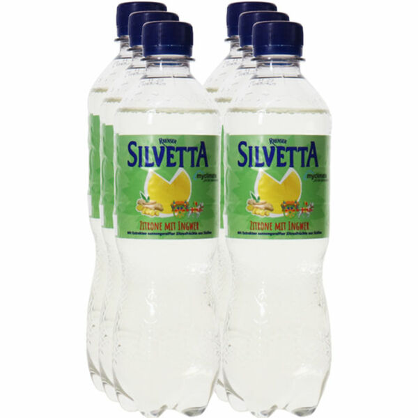 Silvetta Zitronen-Ingwer Limonade, 6er Pack (EINWEG) zzgl. Pfand von ...