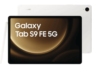 SAMSUNG Galaxy Tab S9 FE 5G, Tablet, 128 GB, 10,9 Zoll, Silver