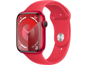 APPLE Watch Series 9 GPS + Cellular 45 mm Smartwatch Aluminium Fluorelastomer, 130 - 180 mm, (PRODUCT) RED