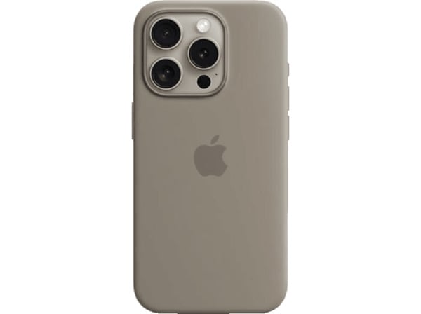 Bild 1 von APPLE Silikon Case mit MagSafe, Backcover, Apple, iPhone 15 Pro, Tonbraun