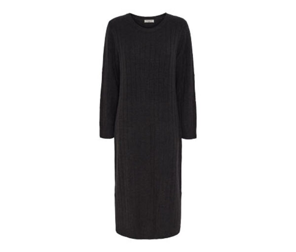 Bild 1 von Geripptes Strickkleid, grau