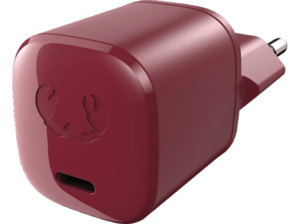 FRESH N REBEL USB-C MINI CHARGER 18W + Apple Lightning Kabel Ladeadapter universal, Ruby Red