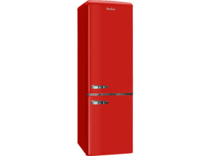 AMICA KGCR 387 100 R Retro Edition Kühlgefrierkombination (E, 201,85 kWh, 1810 mm hoch, Rot)