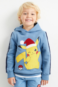 C&A Pokémon-Weihnachts-Hoodie-Pikachu, Blau, Größe: 110