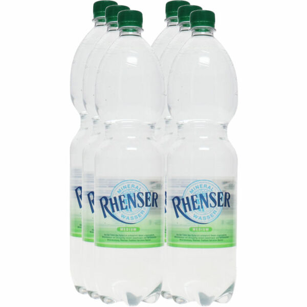 Bild 1 von Rhenser Mineralwasser Medium, 6er Pack (EINWEG) zzgl. Pfand