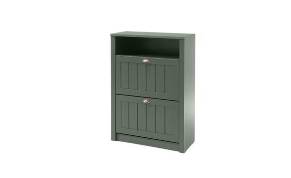 Bild 1 von Schuhschrank grün Maße (cm): B: 80 H: 111 T: 36 Flur- & Dielenmöbel