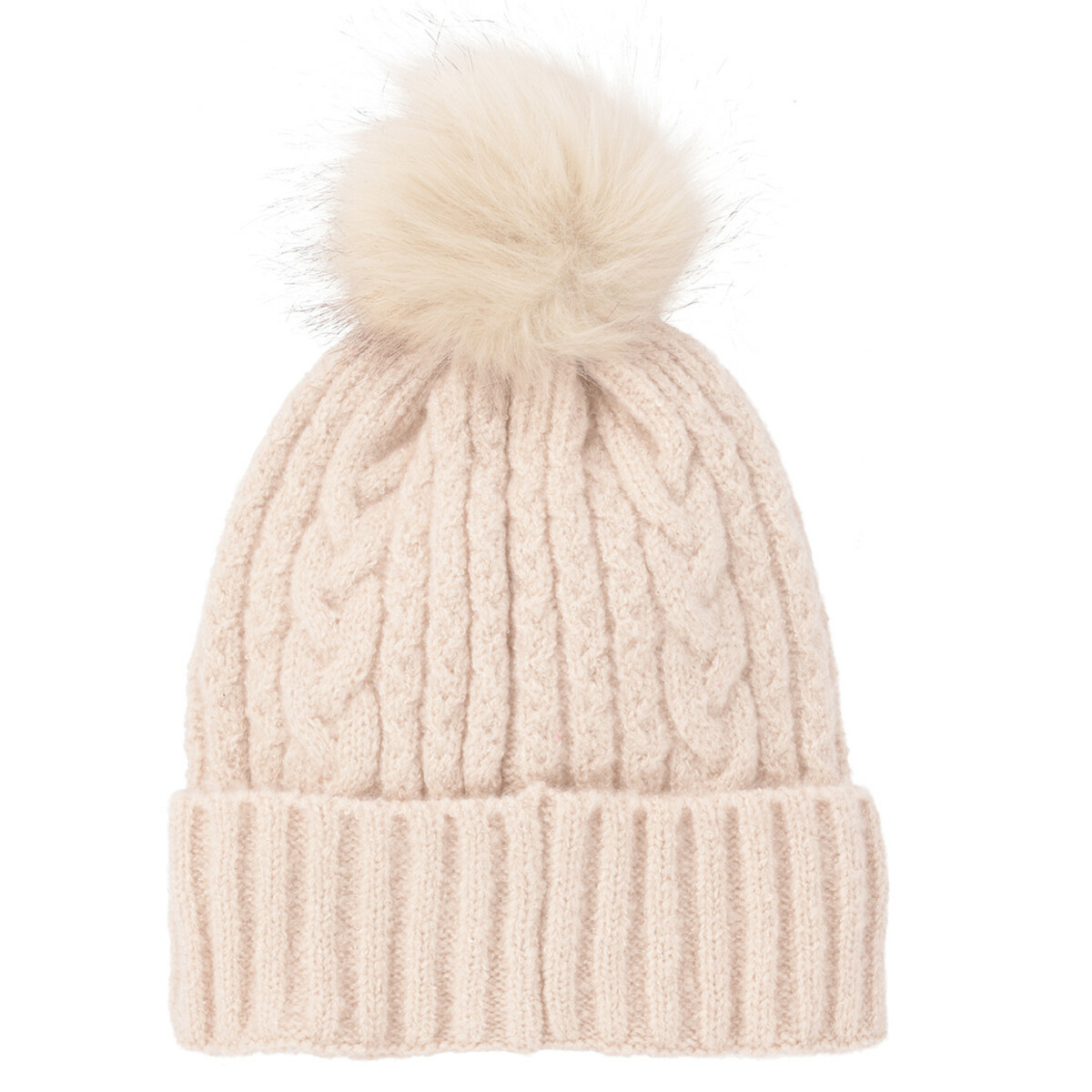 Bild 1 von Damen Strickmütze mit Pompon