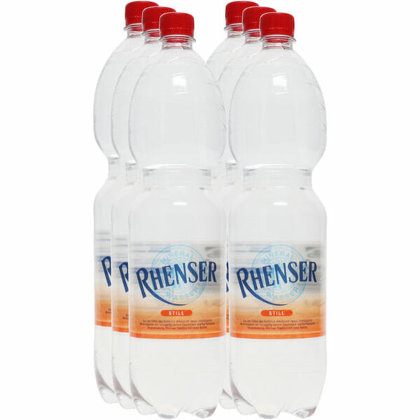 Bild 1 von Rhenser Stilles Mineralwasser, 6er Pack (EINWEG) zzgl. Pfand