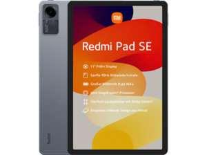 XIAOMI Redmi Pad SE, Tablet, 128 GB, 11 Zoll, Graphite Gray
