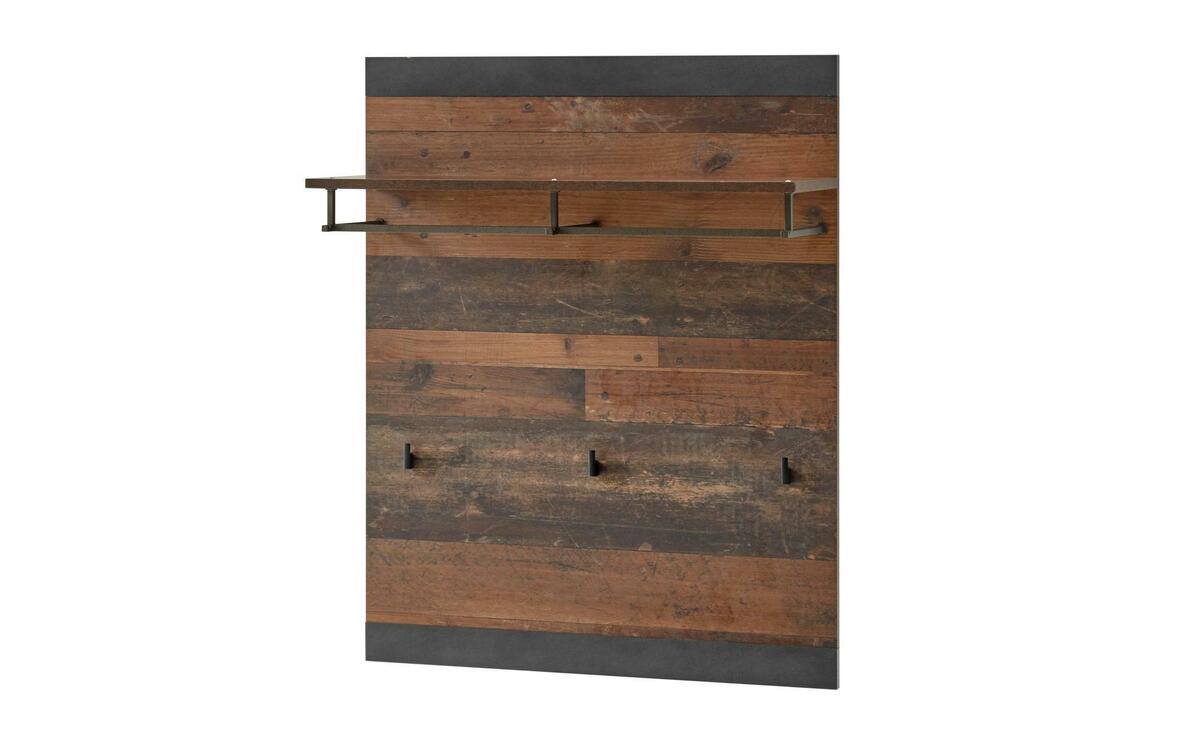 Bild 1 von Garderobenpaneel braun Maße (cm): B: 80 H: 100 Regale