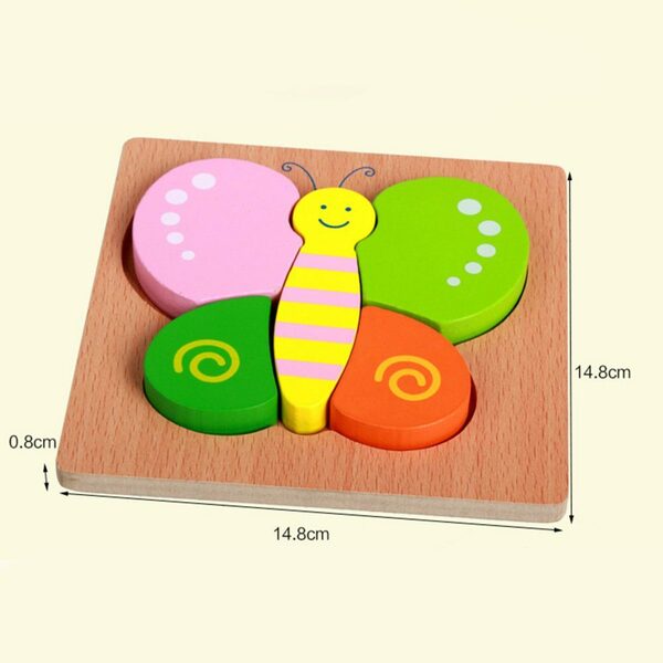 Bild 3 von GelldG Lernspielzeug Holzpuzzle 4 Stück Puzzle Holz Montessori Kleinkind Lernspielzeug