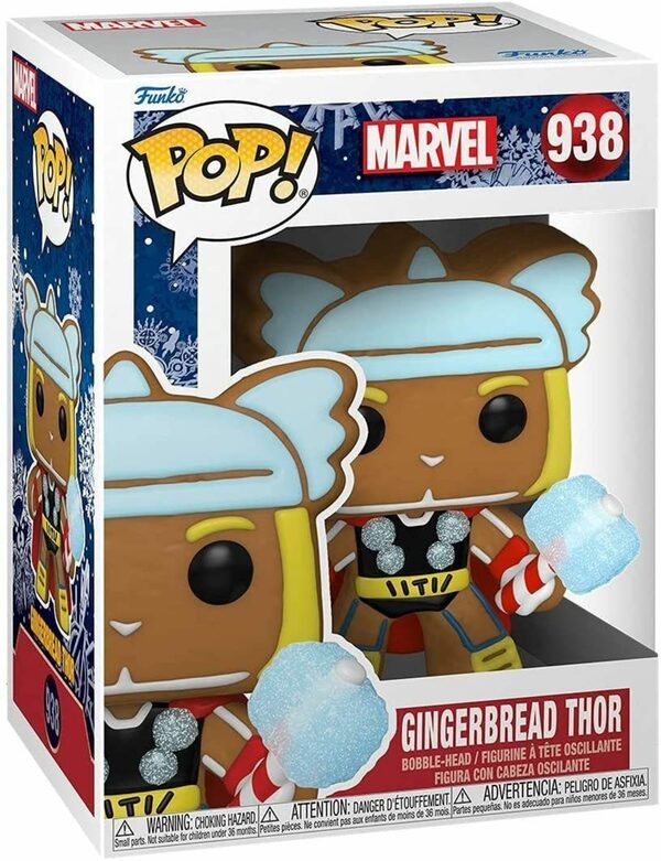 Bild 2 von Funko Actionfigur Funko POP! Marvel: Gingerbread Thor #938, (Fensterbox)