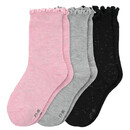 Bild 1 von 3 Paar Mädchen Socken mit Effektgarn