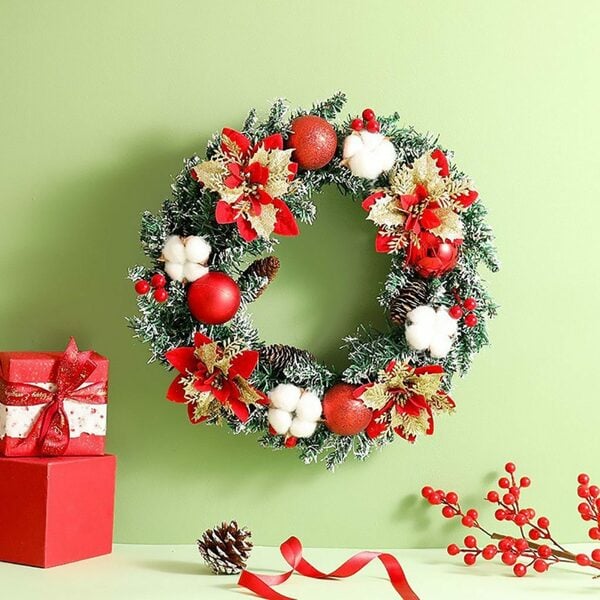 Bild 3 von AcserGery Adventskranz Weihnachten Fenster Weihnachtsschmuck Kränze