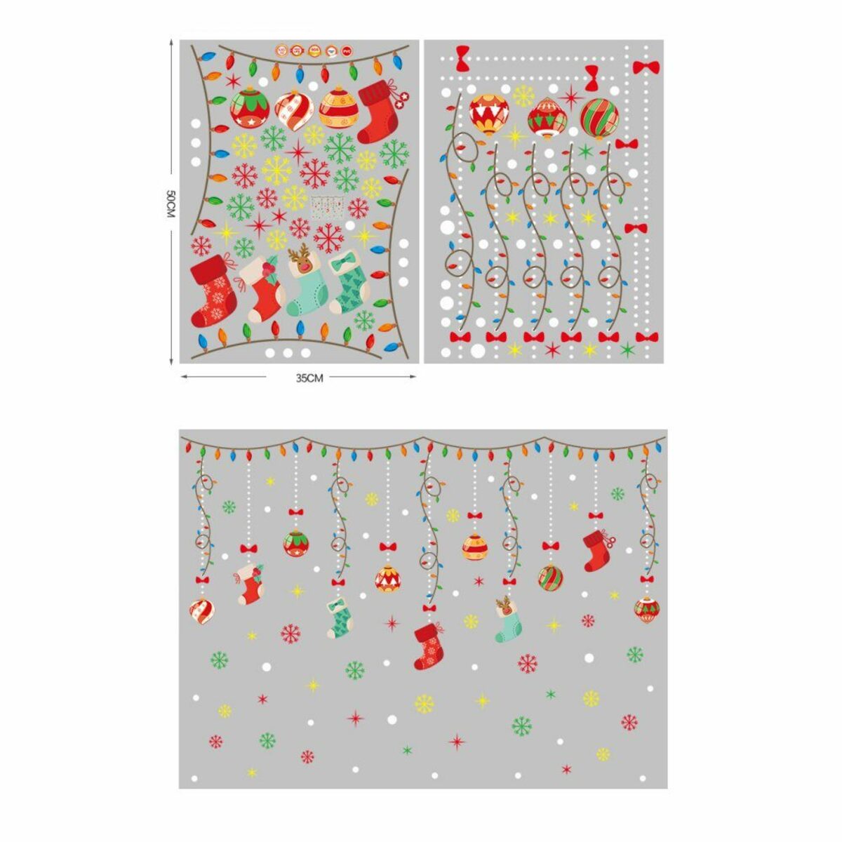 Bild 2 von Fenstersticker Weihnachtsdeko Aufkleber Fensterdeko,Dekoration für Türen,Schaufenster, QttvbTna