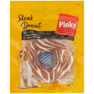 Pinky Kausnack für Hunde Steak Donut