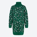 Bild 1 von Damen-Jacquard-Strickkleid mit Rollkragen