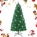 Bild 1 von COSTWAY Künstlicher Weihnachtsbaum, mit 8 Modi & 21 Sternenlichtern, 150cm