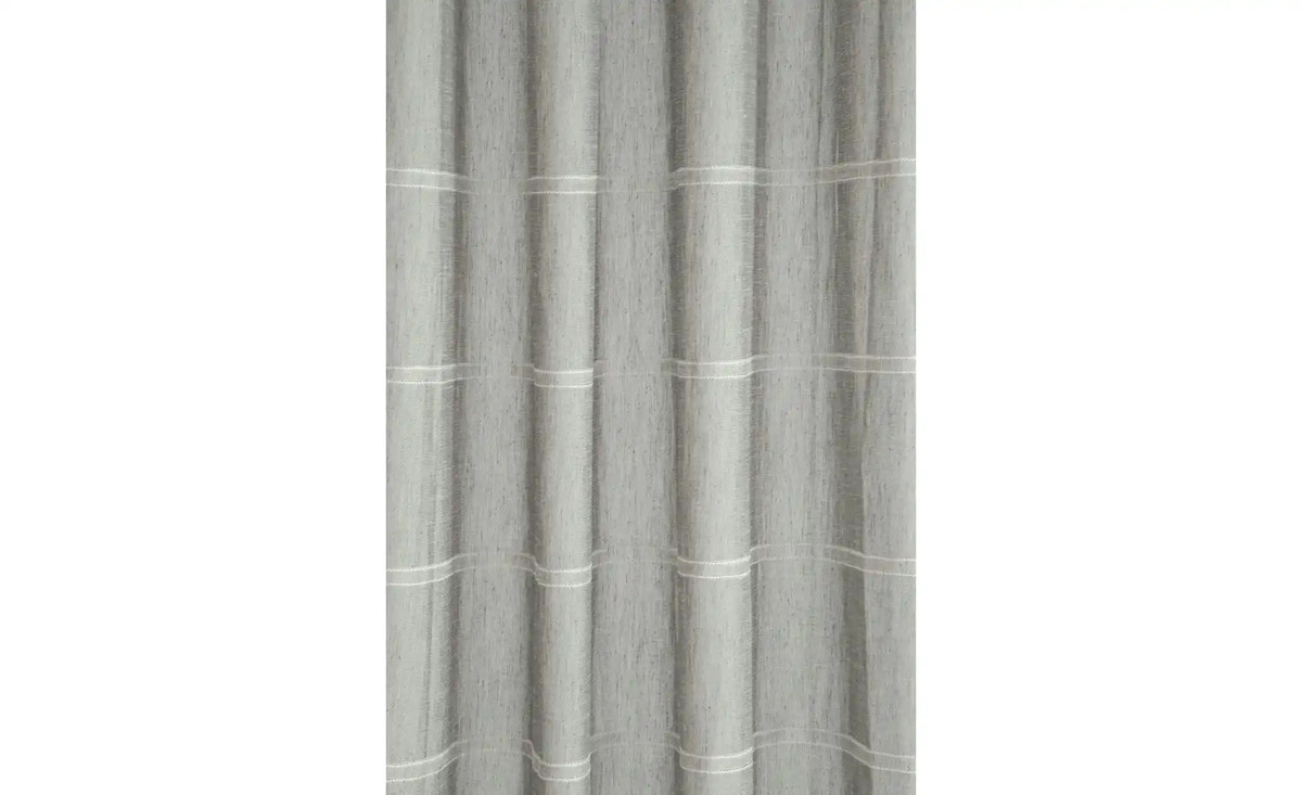 Bild 2 von Ösenschal Grau gestreift