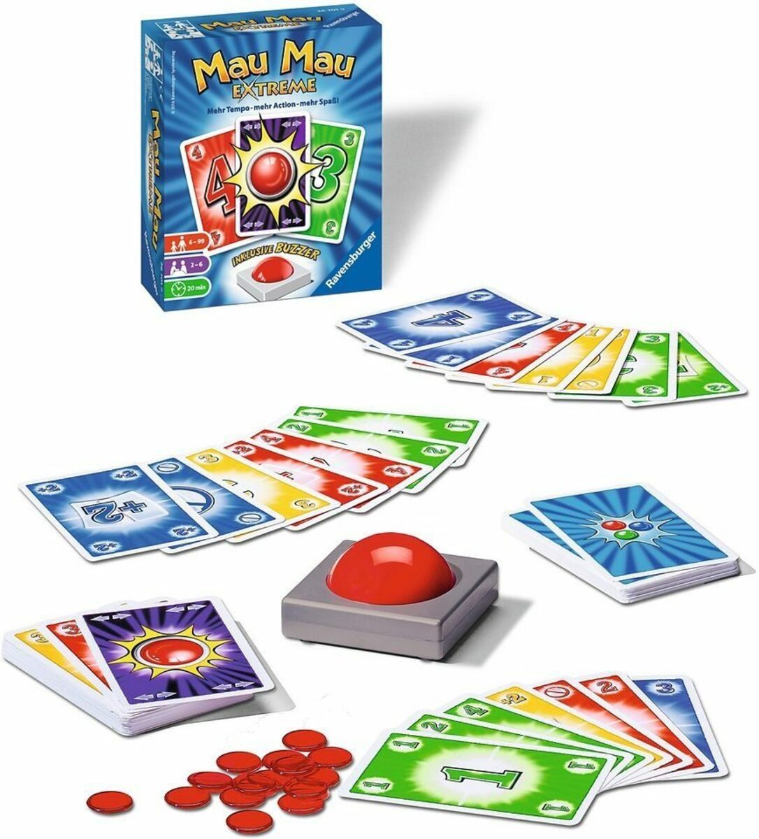 Bild 4 von Ravensburger Spiel, Mau Mau Extreme, Made in Europe, FSC® - schützt Wald - weltweit