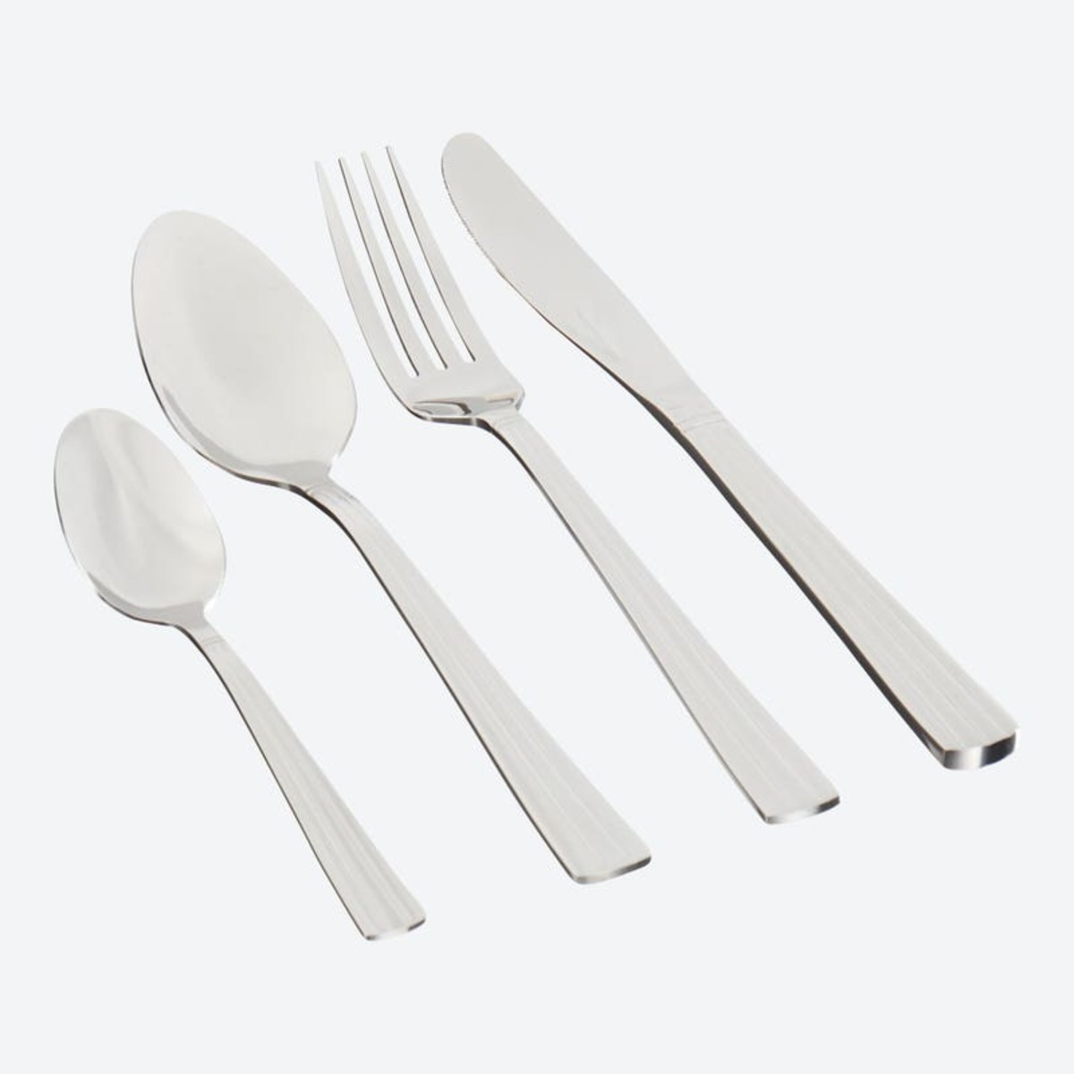 Bild 1 von Besteck-Set mit Rillen, 16-teilig