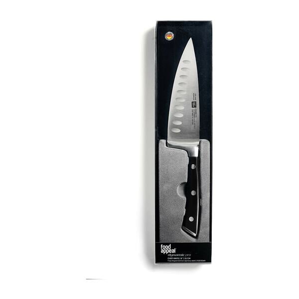 Bild 1 von food appeal Dynamic Pro Kochmesser 20cm   Universalmesser   für Fleisch, Fisch und Gemüse   Edelstahl   schwarz   anti-Rost   glatter Schnitt