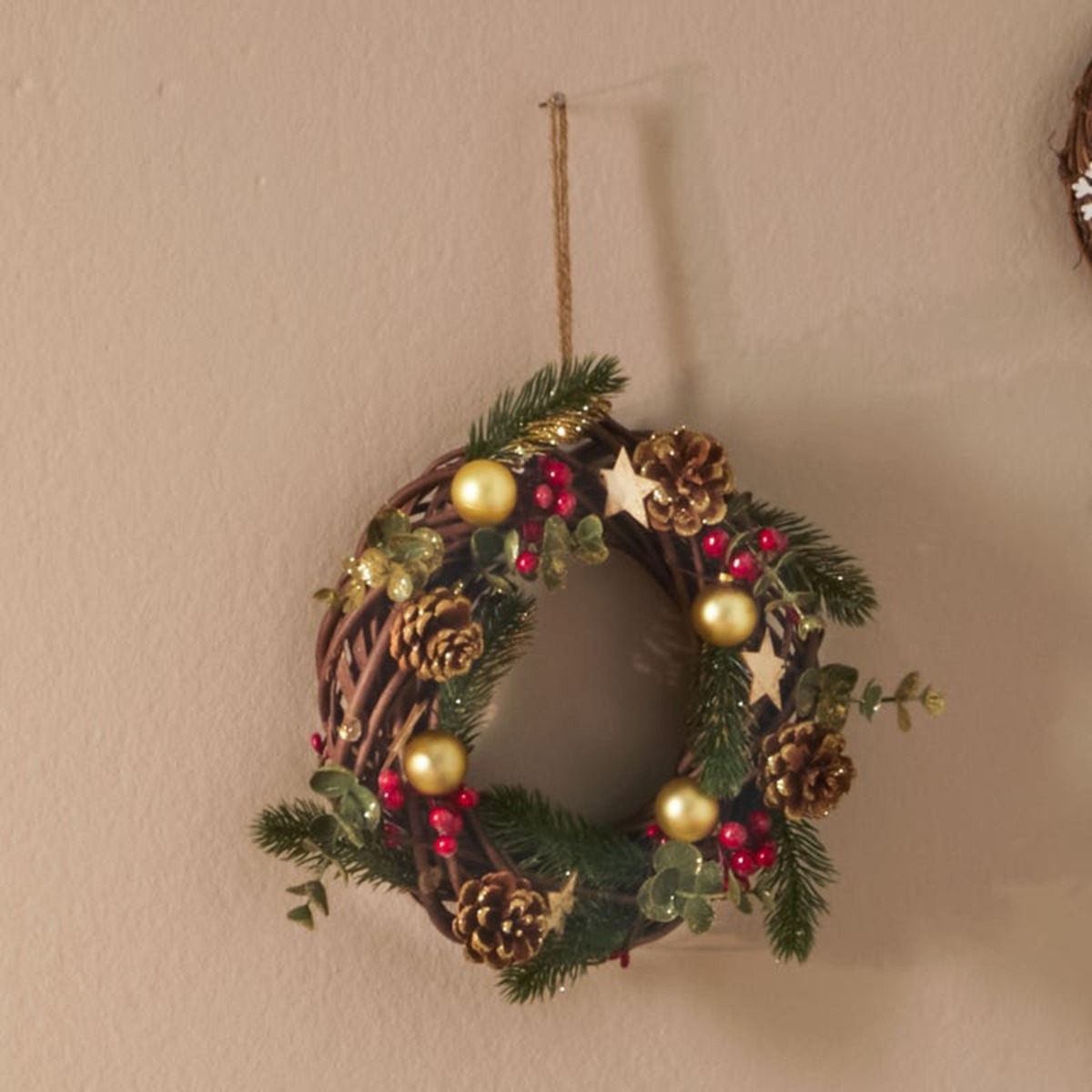 Bild 1 von Dekokranz in Natur-Optik, ca. 26x26x7cm