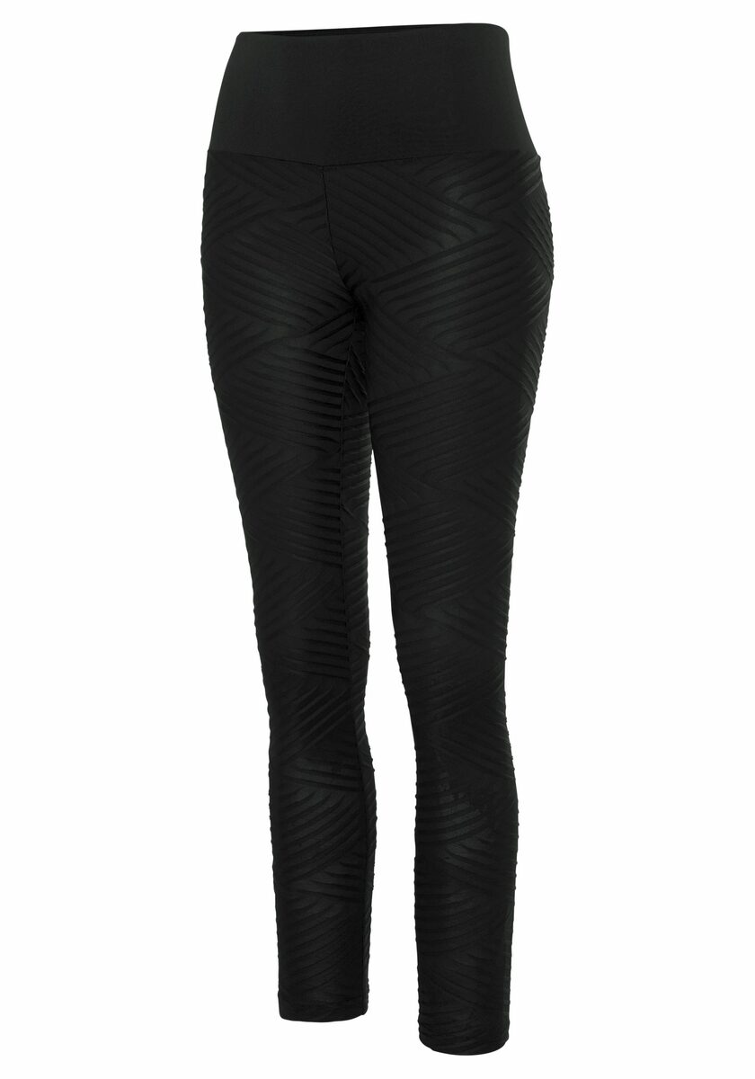 Bild 4 von LASCANA ACTIVE Leggings -Sportleggings mit 3D-Struktur, Loungewear