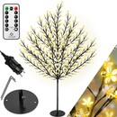 Bild 1 von KESSER® Kirschblütenbaum mit Fernbedienung   Lichterbaum Indoor Outdoor Metallfuß Stabil   Weihnachten Beleuchtung Leuchtbaum  Warmweiß