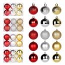 Bild 2 von Salcar Weihnachtsbaumkugel 180er Set Christbaumschmuck Rot Ø4/5/6/7/8cm