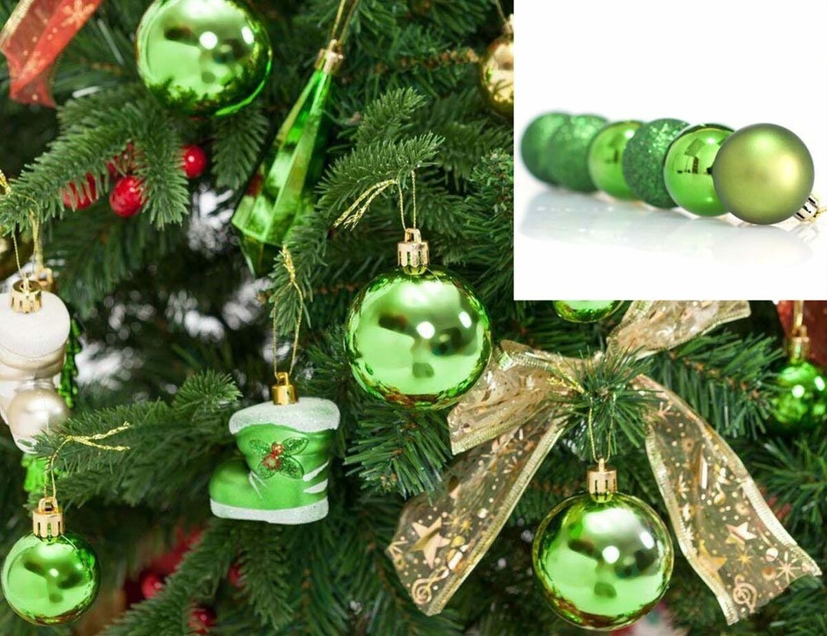 Bild 3 von Tovbmup Weihnachtsbaumkugel 24 stuck Weihnachtskugeln Kunststoff,Christbaumkugeln Weihnachtsdeko