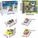 Bild 2 von flowgoer Adventskalender Weihnachts-Adventskalender 2023, mit Spielkarte, Geburtstag (1-tlg), 24-teiliges Auto-Spielzeug-Set, Weihnachtsgeschenke, Spielzeug