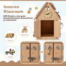 Bild 2 von COSTWAY Lernspielzeug Kinder Spielhaus, Montessori Spielzeug aus Holz