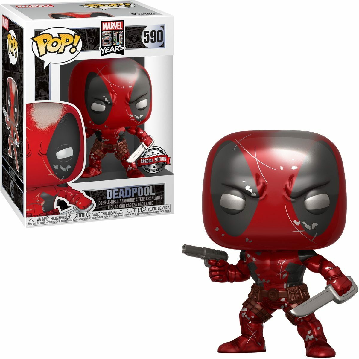 Bild 1 von Funko Actionfigur Funko POP! Marvel: 80 Jahre Special Edition - Deadpool (First Appearance) #590