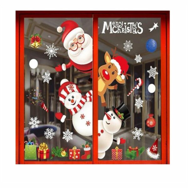 Bild 3 von Fenstersticker Weihnachtsdeko Fenster, Fensterbilder Weihnachten Selbstklebend, QttvbTna
