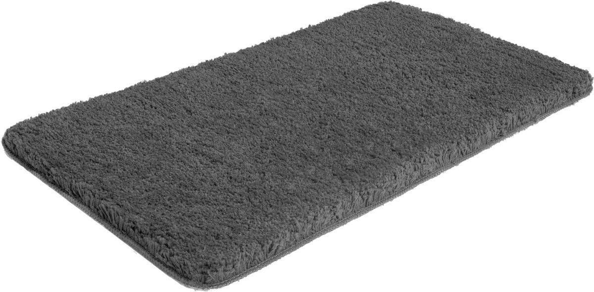 Bild 2 von Badematte Sanremo my home, Höhe 30 mm, rutschhemmend beschichtet, fußbodenheizungsgeeignet, schnell trocknend, strapazierfähig, Polyester, rechteckig, Badteppich, unifarben, rechteckig, rund