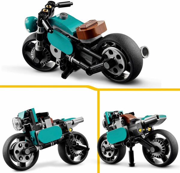 Bild 3 von LEGO® Konstruktionsspielsteine Oldtimer Motorrad (31135), LEGO® Creator 3in1, (128 St)