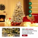 Bild 4 von COSTWAY Künstlicher Weihnachtsbaum, mit Schnee, 200 LEDs & 688 Zweigspitzen