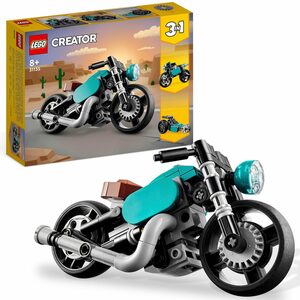 LEGO® Konstruktionsspielsteine Oldtimer Motorrad (31135), LEGO® Creator 3in1, (128 St)