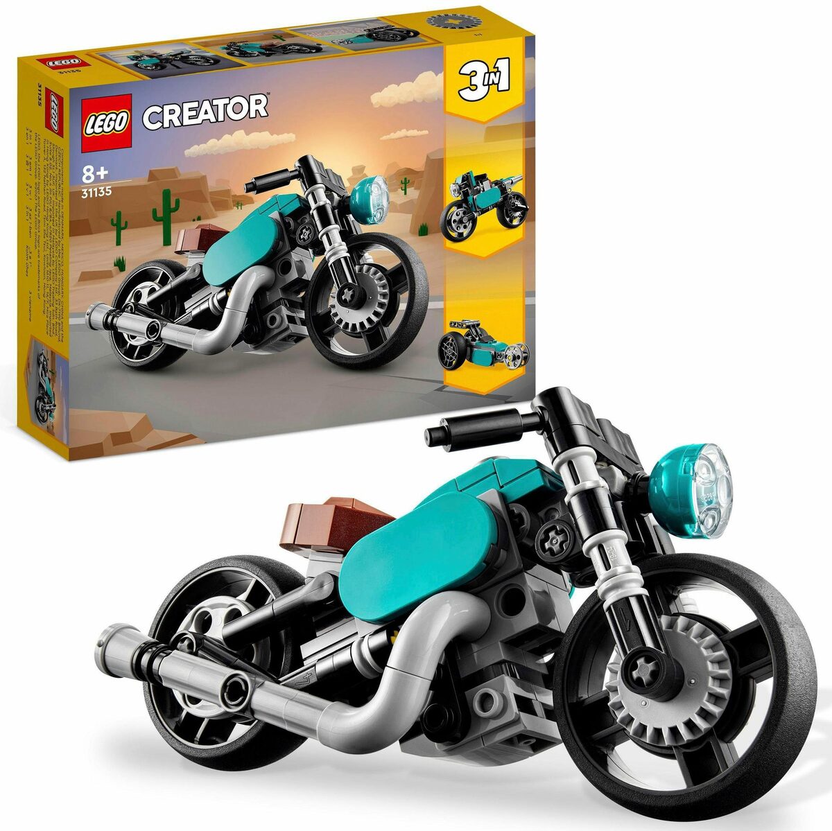 Bild 1 von LEGO® Konstruktionsspielsteine Oldtimer Motorrad (31135), LEGO® Creator 3in1, (128 St)