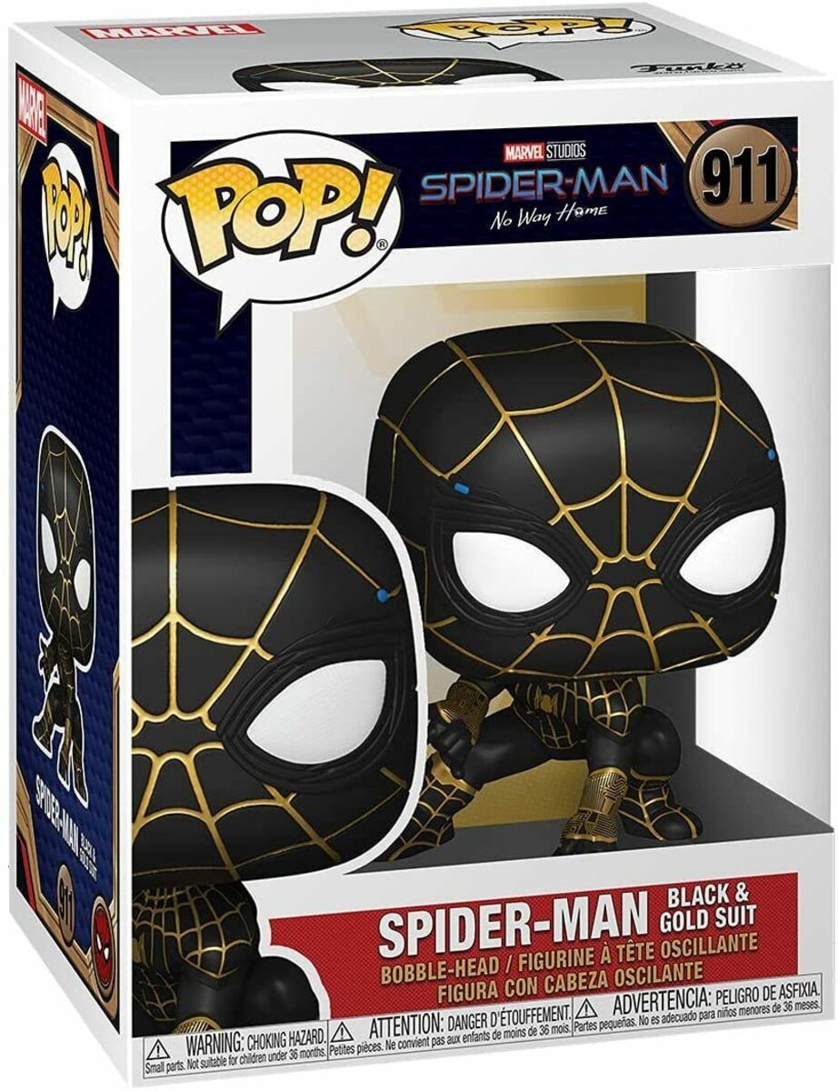 Bild 2 von Funko Actionfigur Funko Pop! - Marvel Studios - No Way Home - Spider-Man (gold-schwarz) #911