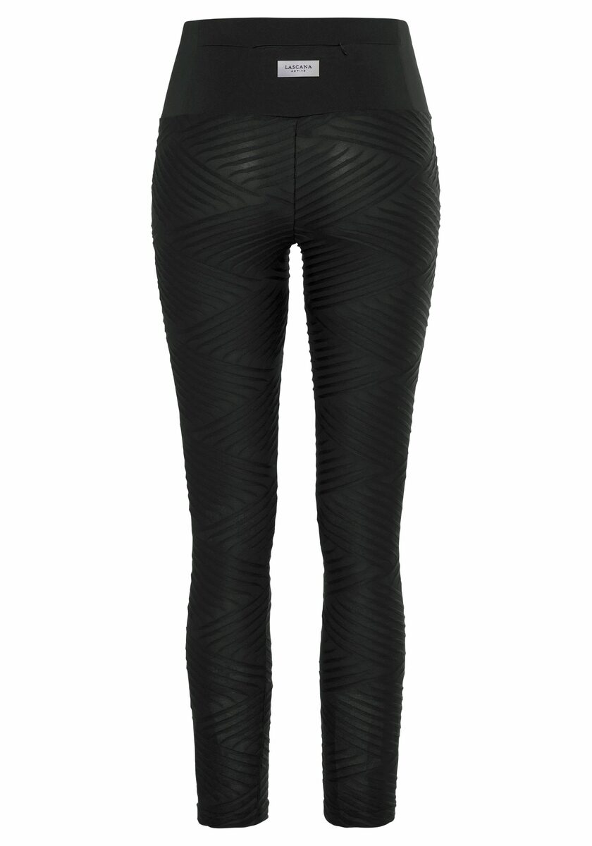 Bild 3 von LASCANA ACTIVE Leggings -Sportleggings mit 3D-Struktur, Loungewear