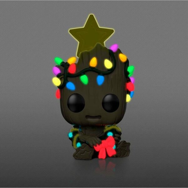 Bild 3 von Funko Actionfigur Funko POP!-Vinyl Figur Groot (Holidays) Exklusive, Glow in The Dark