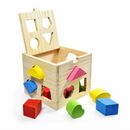 Bild 2 von all Kids United Steckspielzeug Steckwürfel Lernspielzeug, (Holz-Würfel, 13-tlg), Puzzle Steckbox für Kleinkinder