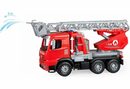 Bild 4 von Lena® Spielzeug-Auto Worxx Feuerwehrauto - Mercedes-Benz Arocs (49cm), mit ausfahrbarer Leiter, Wassertank und funktionierender Wasserpritze