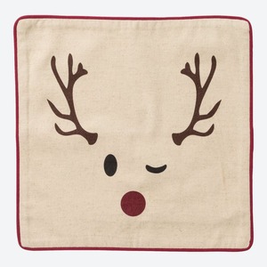 Kissenhülle mit Rentier-Motiv, ca. 40x40cm