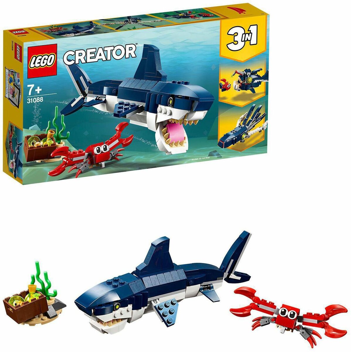 Bild 1 von LEGO® Konstruktionsspielsteine Bewohner der Tiefsee (31088), LEGO® Creator 3in1, (230 St), Made in Europe