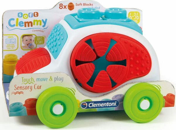 Bild 2 von Clementoni® Spielbausteine Clemmy Soft, Sensorisches Auto, (9 St), Made in Europe
