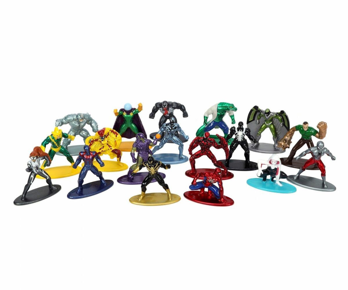 Bild 1 von JADA Actionfigur Marvel - Nano Metalfigs - Spider-Man - Series 7 - 18 Figuren, (18 Figuren, 18-tlg)